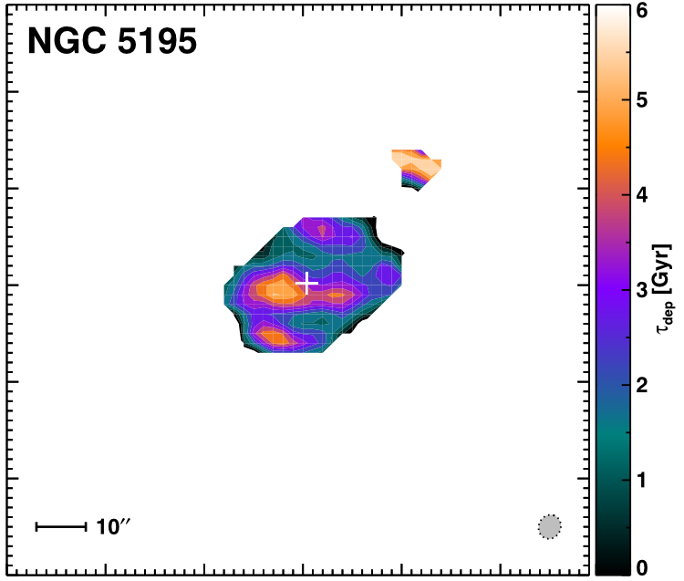 After the Interaction: an Efficiently Star-forming Molecular Disk in NGC5195